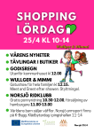Affisch om Shoppinglördag i Norsjö